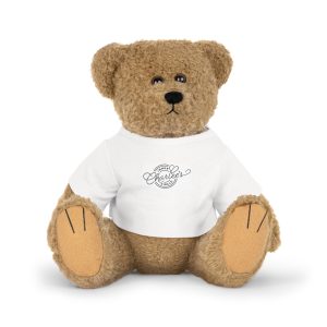 Plush Toy with Charlee's Inner Circle Logo T-Shirt - Great Gift for Fans of Author Charlee James, Stuffed Animal, Soft Toy, Plushie, Author