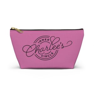 Accessory Pouch - Charlee's Inner Circle Logo, Cute Makeup Bag, Zippered Travel Pouch